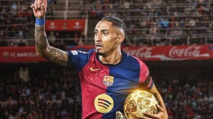 金球奖分数公布：登贝莱1380分第一！亚马尔1059分 拉菲尼亚620分