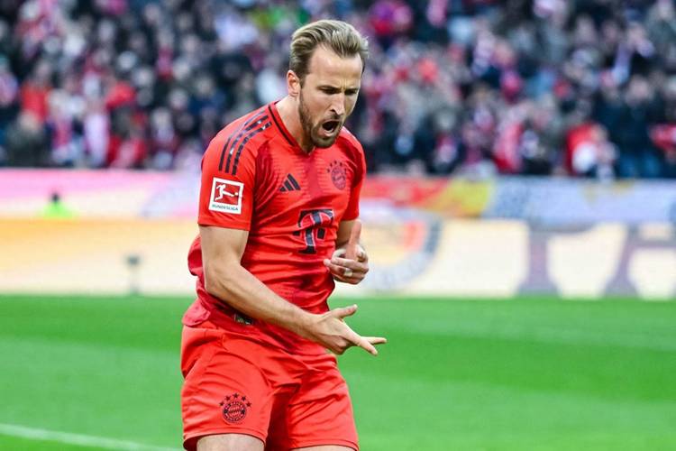 凯恩为拜仁出战26场欧冠打入21球，追平热刺效力期间32场欧冠进球