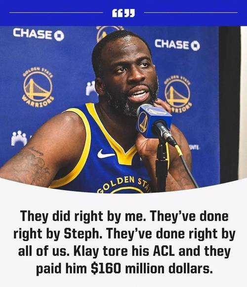 追梦谈克莱离队:我当然想继续和他打球 但也希望兄弟得到最好的