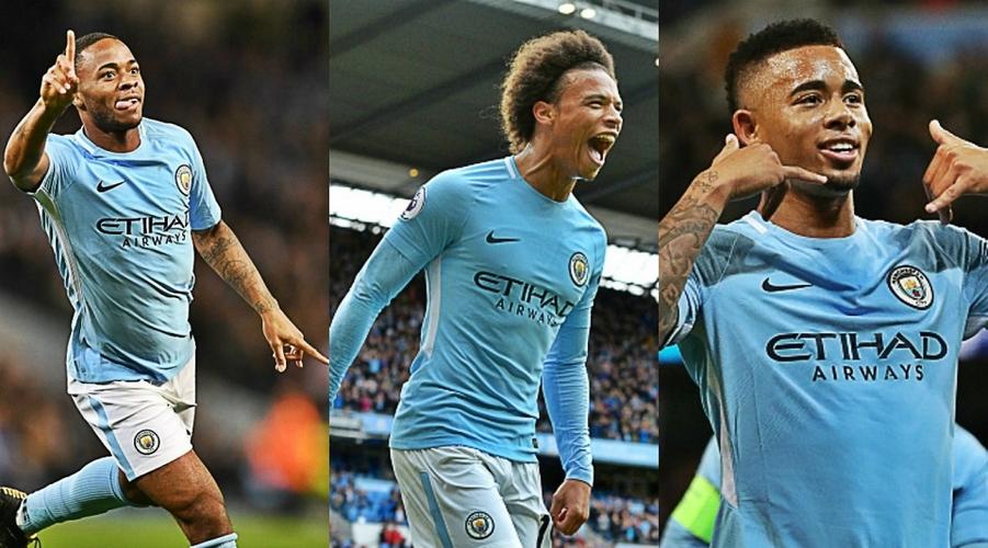 躺赚高薪!昔日蓝月三叉戟:斯特林热苏斯队内顶薪 萨内年薪900万