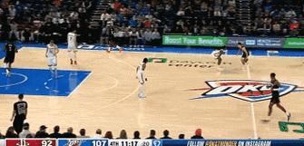 明显自信了！谢泼德半场7分钟4中3拿下10分2板