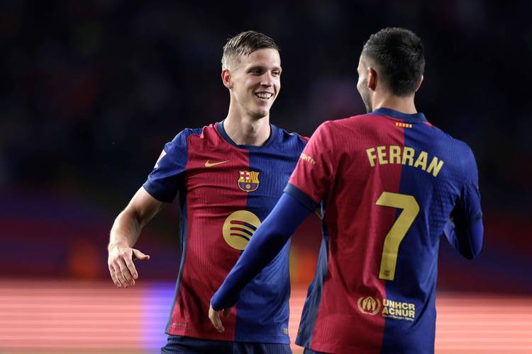 🚑出战国家德比成疑!巴萨官方:奥尔莫左腿比目鱼肌受伤