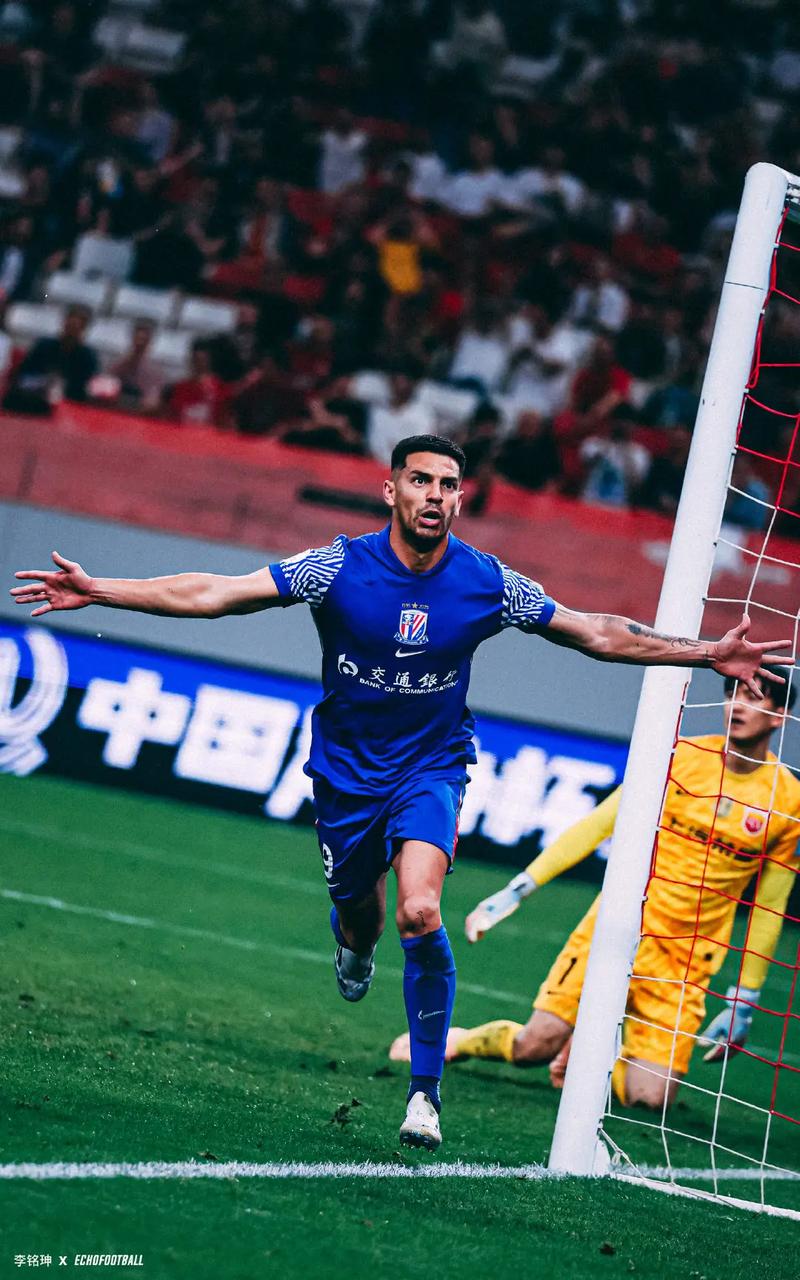 路易斯在1分8秒的进球是申花自2020年11月以来在中超的最快进球