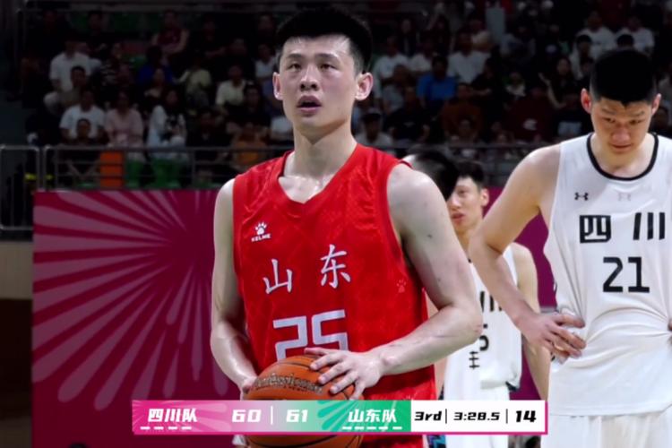 代表山东全运男篮出战!王岚嵚晒照:第一届全运会加油