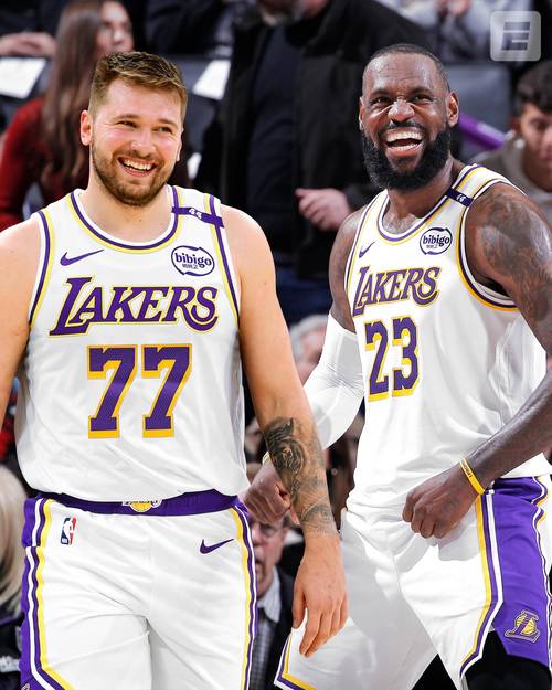 缺谁都行！本赛季东契奇和詹姆斯均缺阵的比赛 湖人取得3胜1负